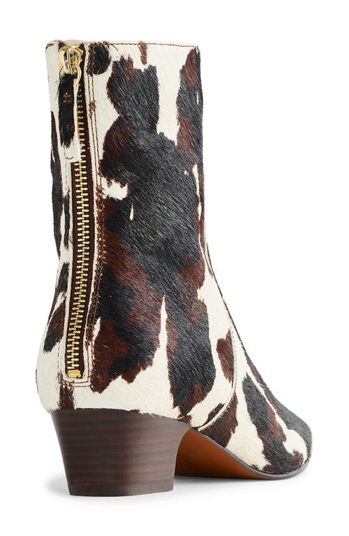 Madewell The Lexie Genuine Calf Hair Bootie In Multi