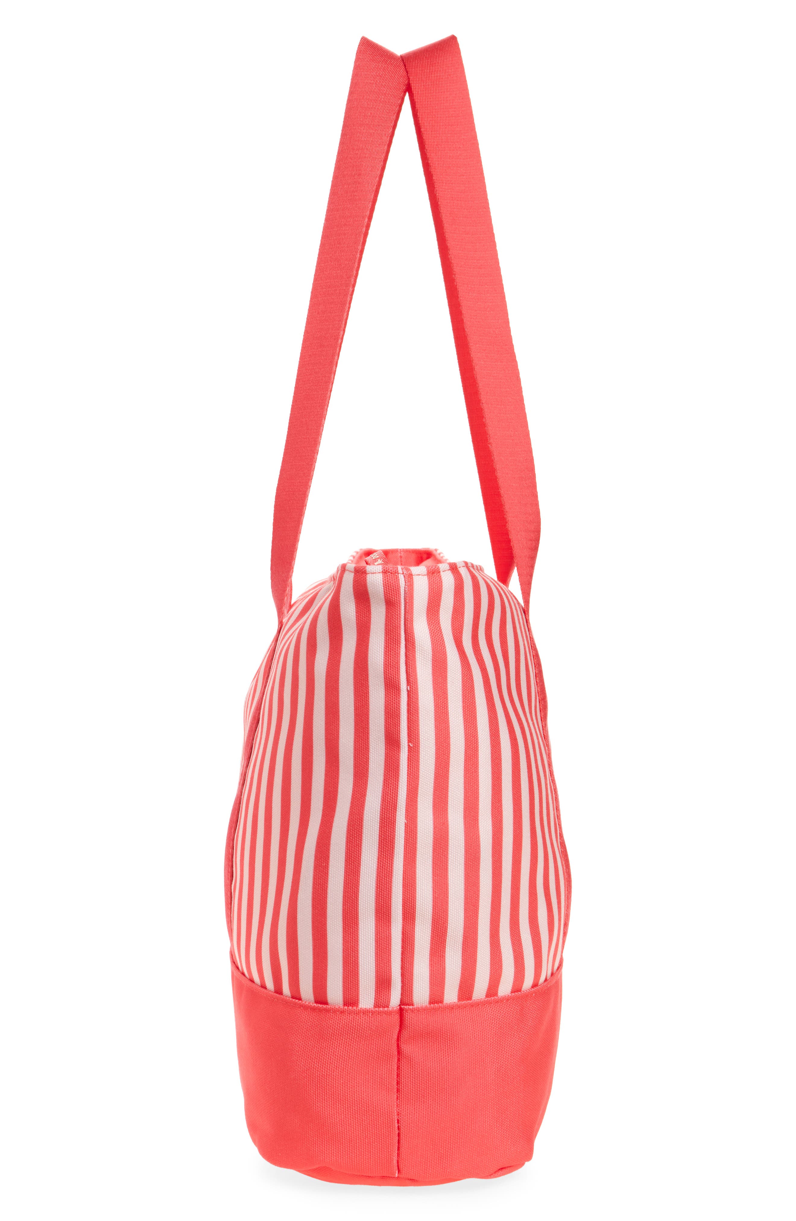 Stripe Canvas Beach Bag, Alternate, color, RASPBERRY ROAD