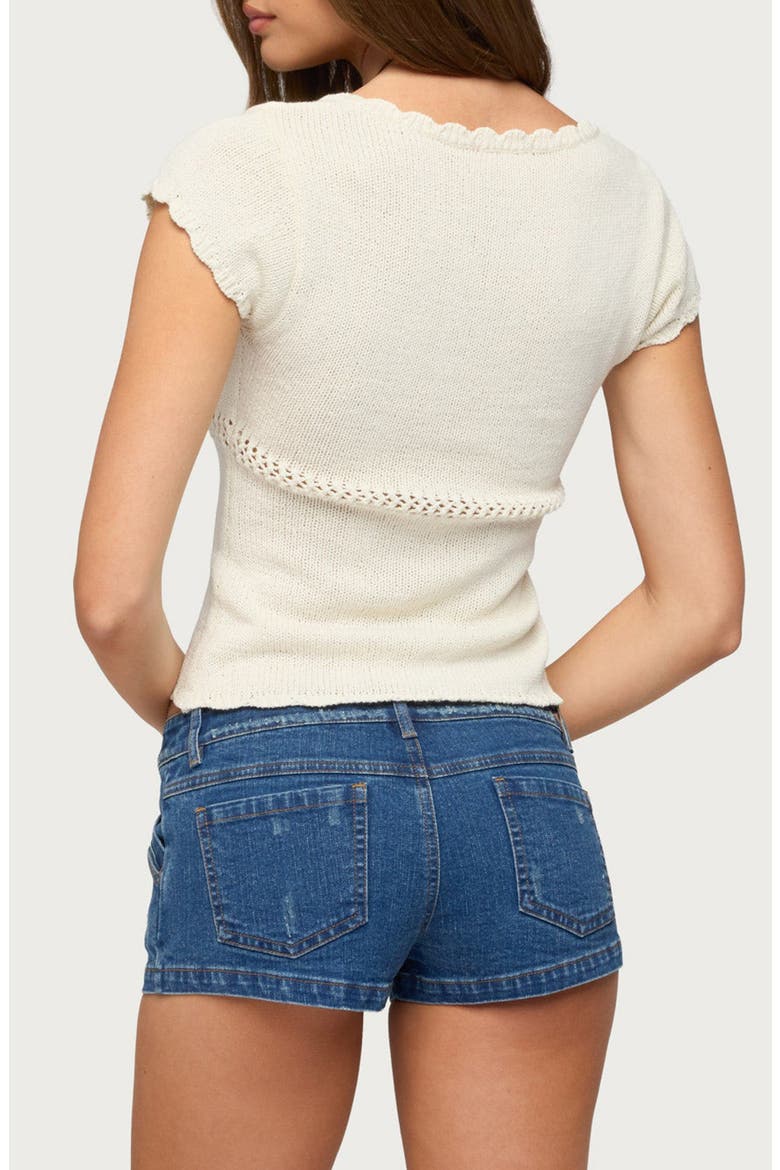 Caelyn Crop Sweater, Alternate, color, CREAM