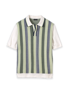 Paul Fredrick Cotton Three Button Polo Short Sleeve