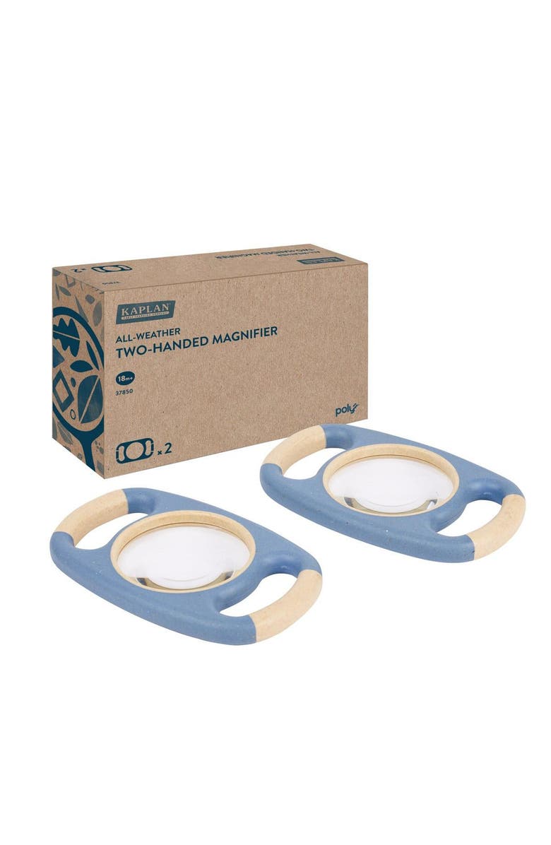 Kaplan Early Learning Company All-Weather Two-Handed Magnifier - Set of 2, Main, color, Blue