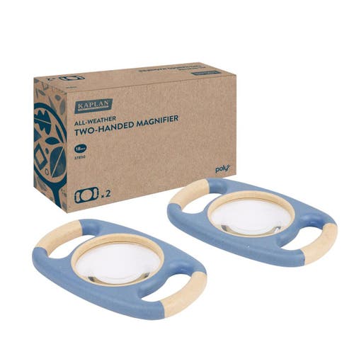 Kaplan Early Learning Company All-weather Two-handed Magnifier In Blue