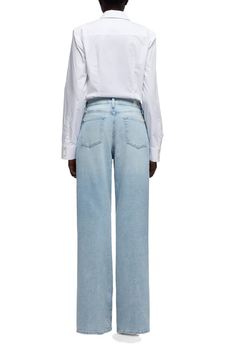7 For All Mankind Lotta Tailorless Wide Leg Jeans, Alternate, color, Frozen