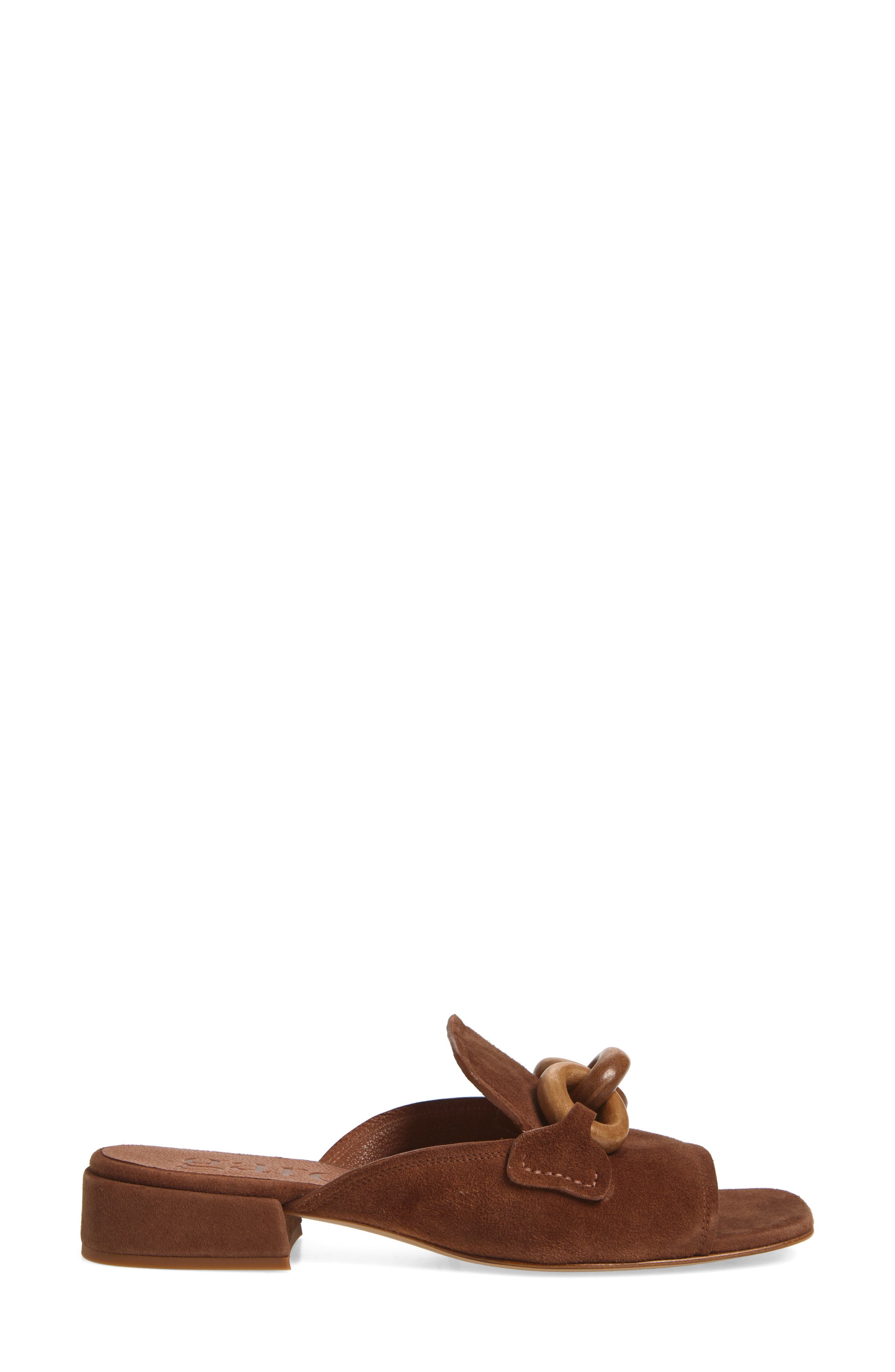 Pedro Garcia Enna Slide Sandal, Alternate, color, Spice Plush Suede-Walnut