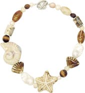 Velvet Luna Ceramic Starfish Necklace