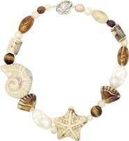 Velvet Luna Ceramic Starfish Necklace