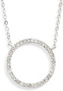 Nordstrom Pavé Open Circle Pendant Necklace
