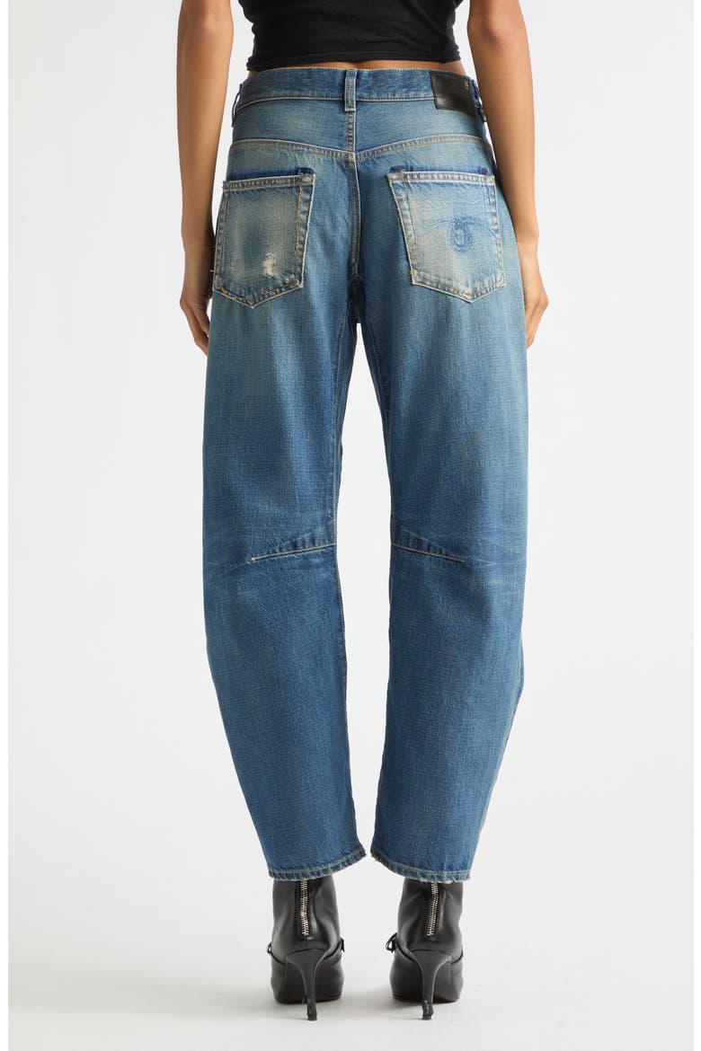 Articulated Knee Boyfriend Jeans, Alternate, color, HACKNEY BLUE