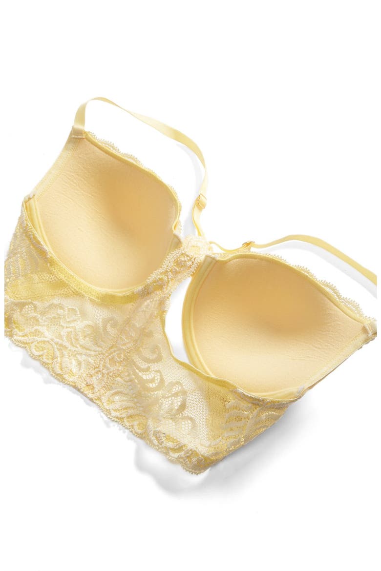 Feathers Contour Underwire T-Back Bra, Alternate, color, YUZU