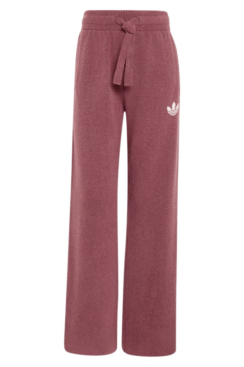Essentials Wide Leg Knit Pants, Alternate, color, QUIET CRIMSON
