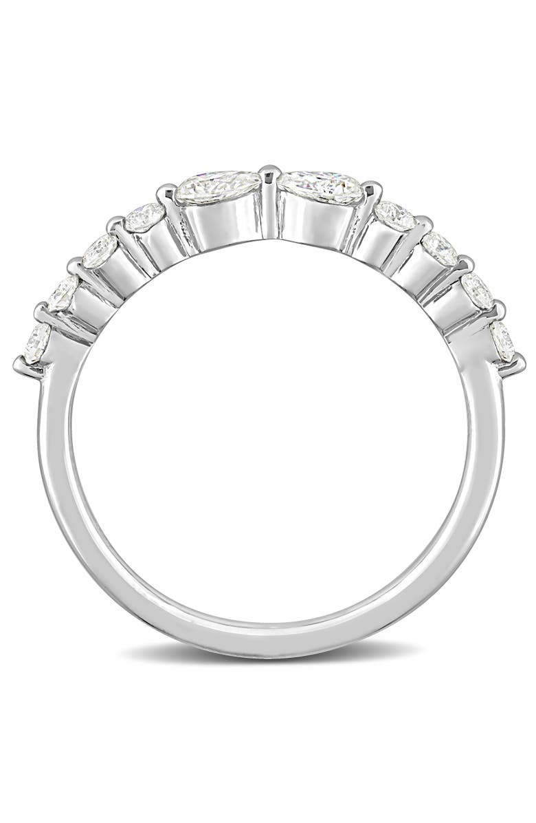 Julianna B. Moissanite Pear Semi-Eternity Ring, Alternate, color,