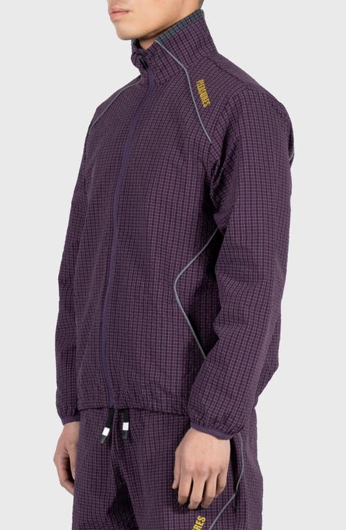 Pleasures Neutron Track Jacket In Eggplant