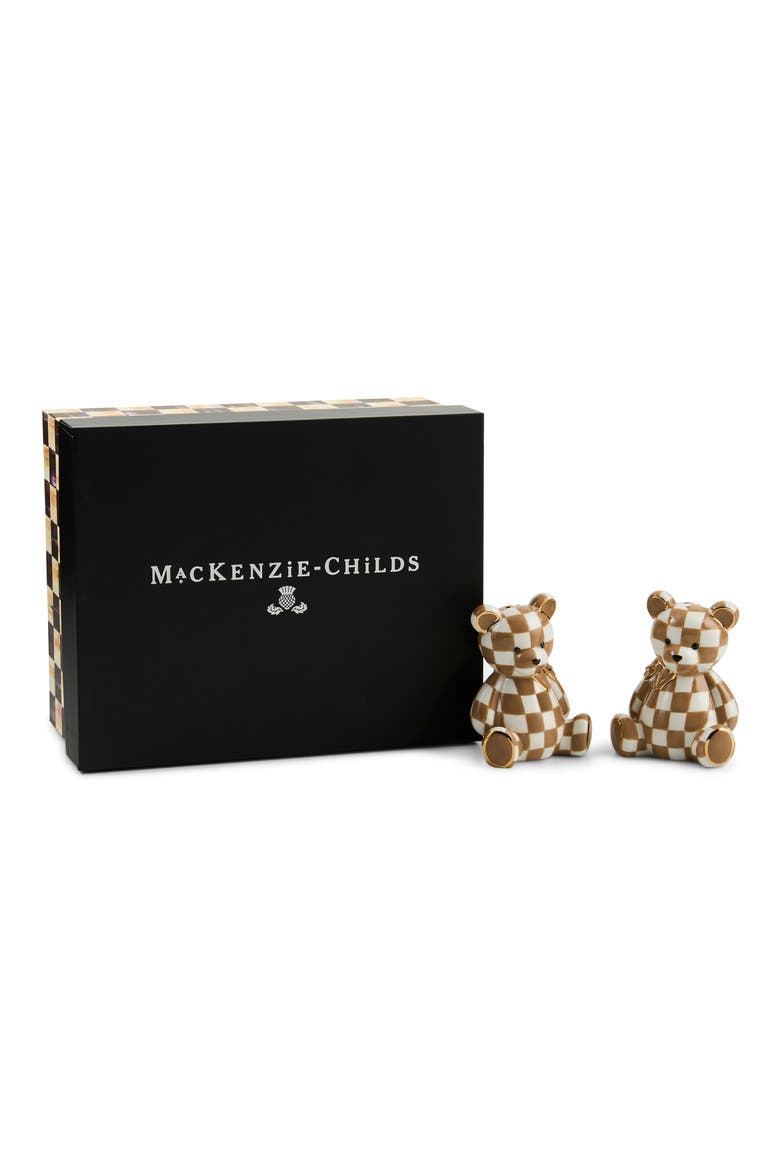 Mocha Bear Salt & Pepper Shaker Set, Alternate, color, BROWN