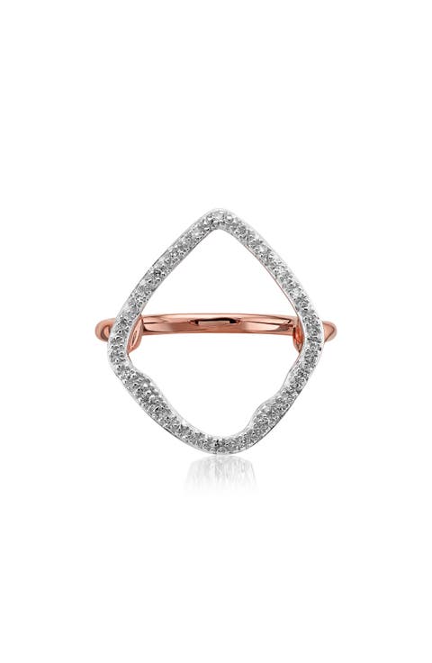 Riva Hoop Diamond Ring