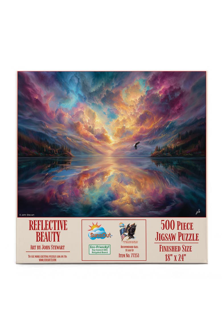 Reflective Beauty 500 piece Jigsaw Puzzle for Adults, Alternate, color, Multicolor