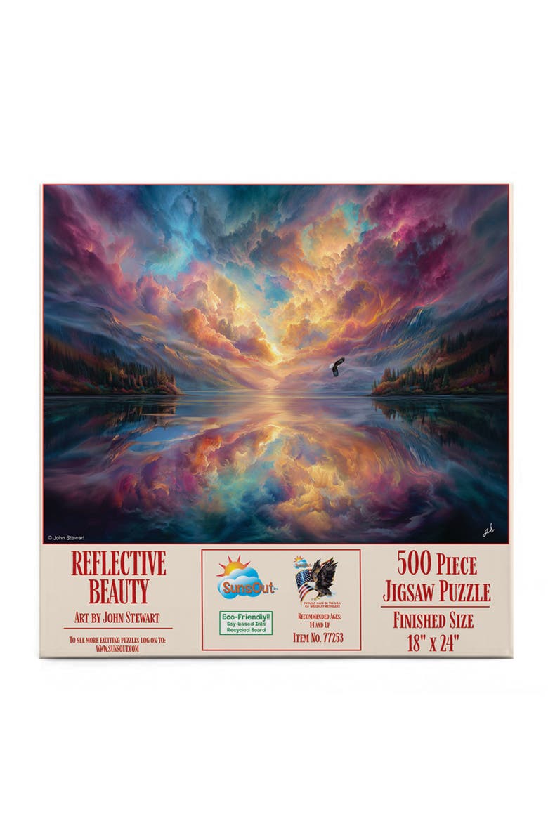 Sunsout Reflective Beauty 500 piece Jigsaw Puzzle for Adults, Alternate, color, Multicolor