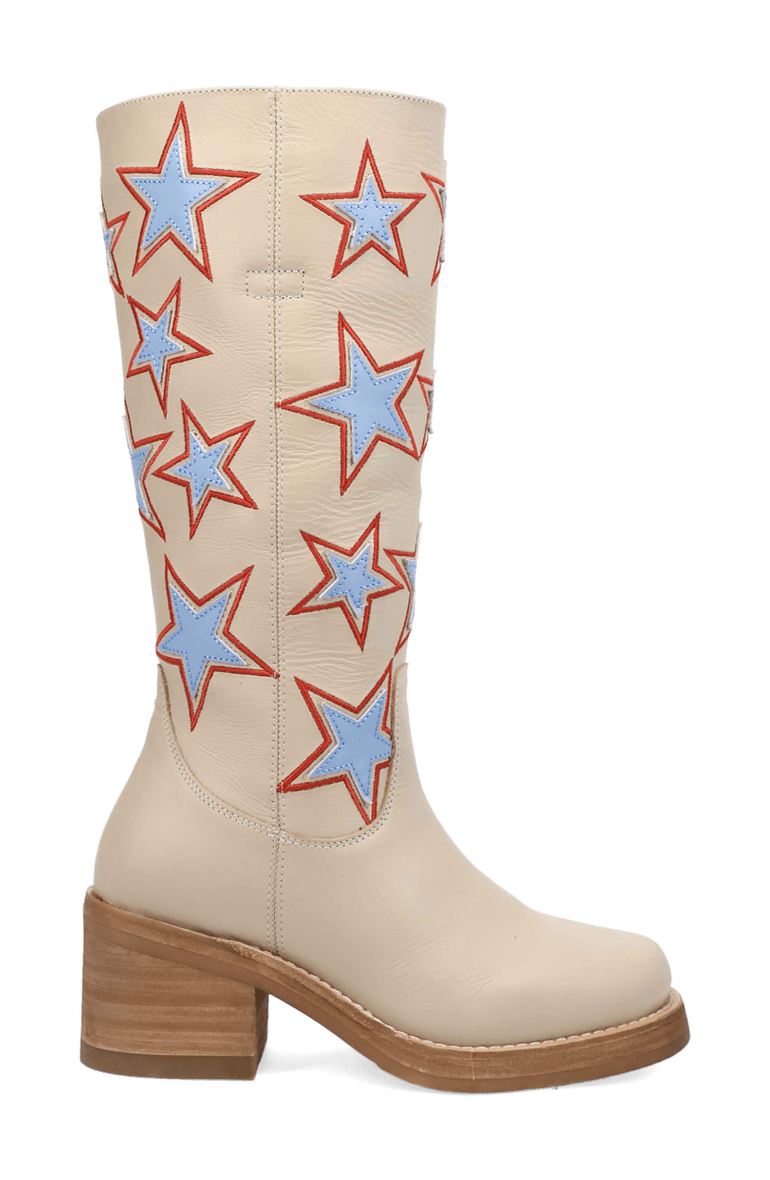 American Dream Tall Boot, Alternate, color, CREAM