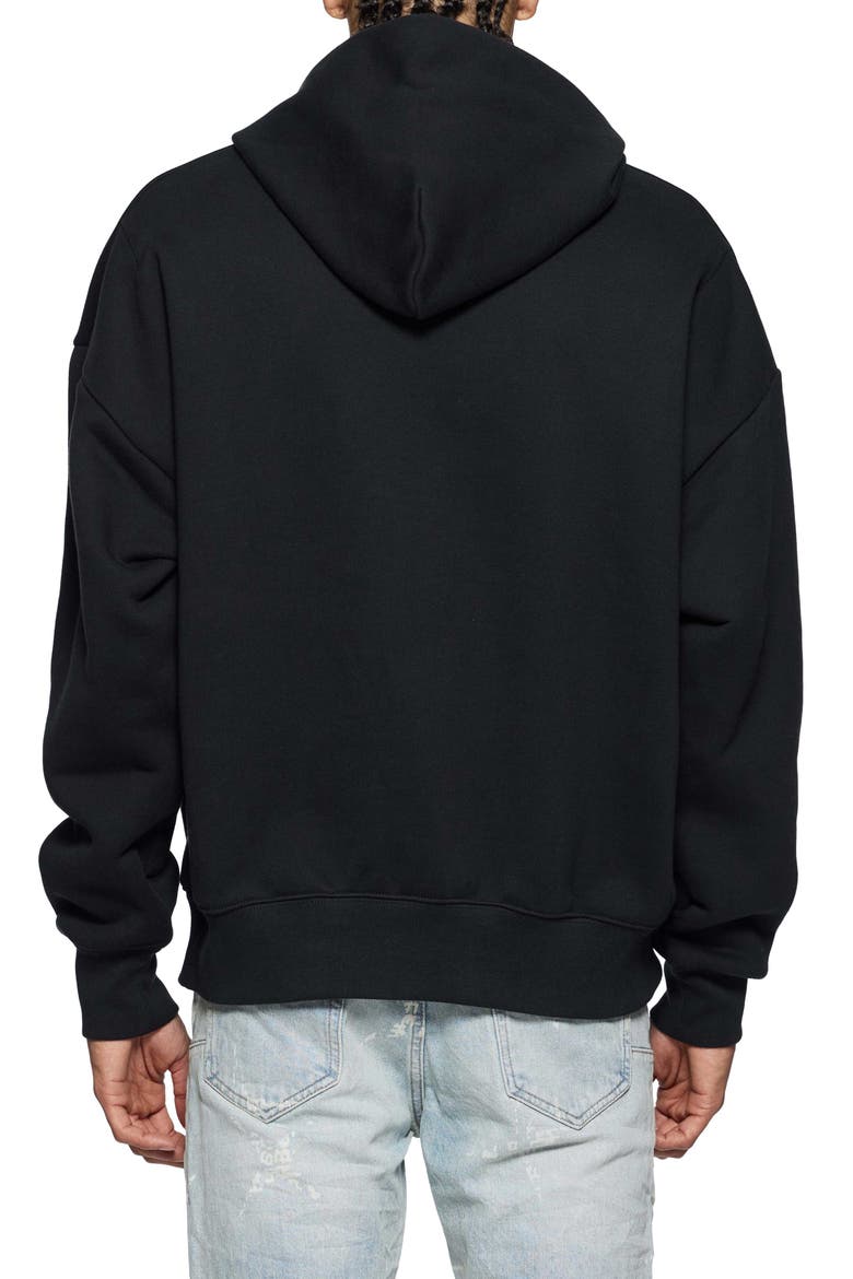 Jeweled Logo Hoodie, Alternate, color, BLACK