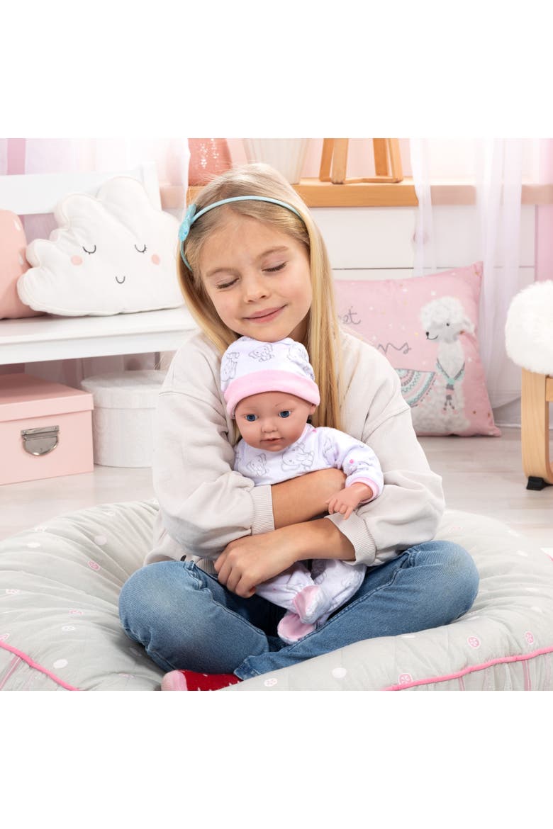 Reborn 15 Inch Baby Doll Set White Pink Elephant, Alternate, color, Multicolored