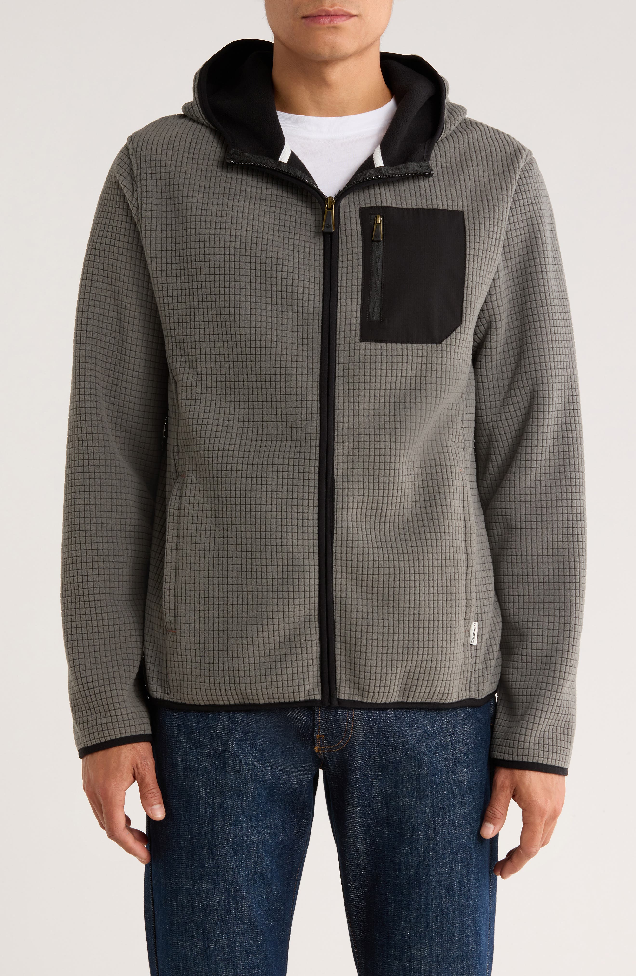 Rainforest Alpine Texture Fleece Hoodie