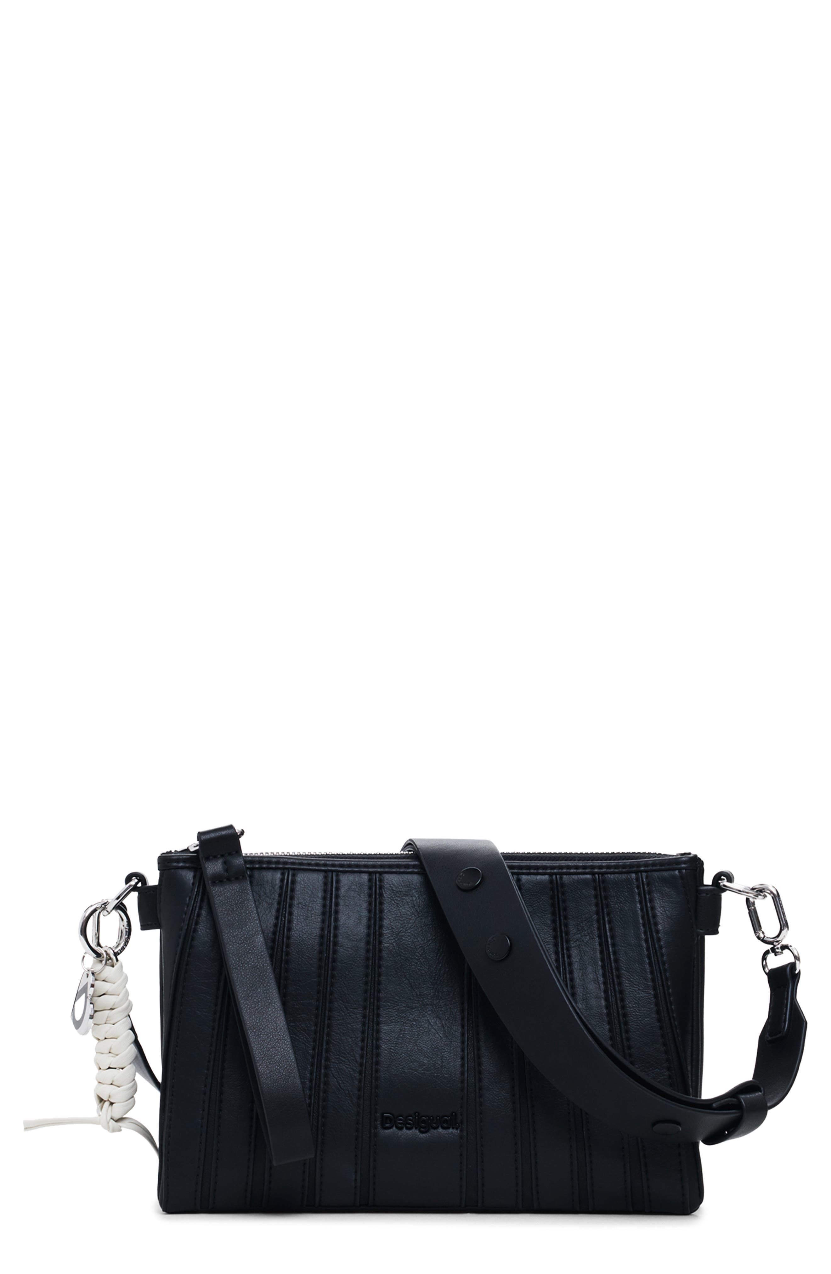 Desigual Faux Leather Crossbody Bag, Main, color, 