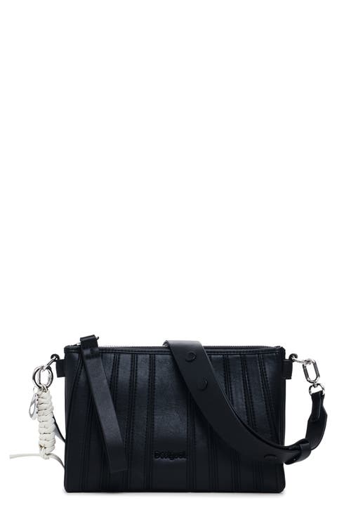 Faux Leather Crossbody Bag