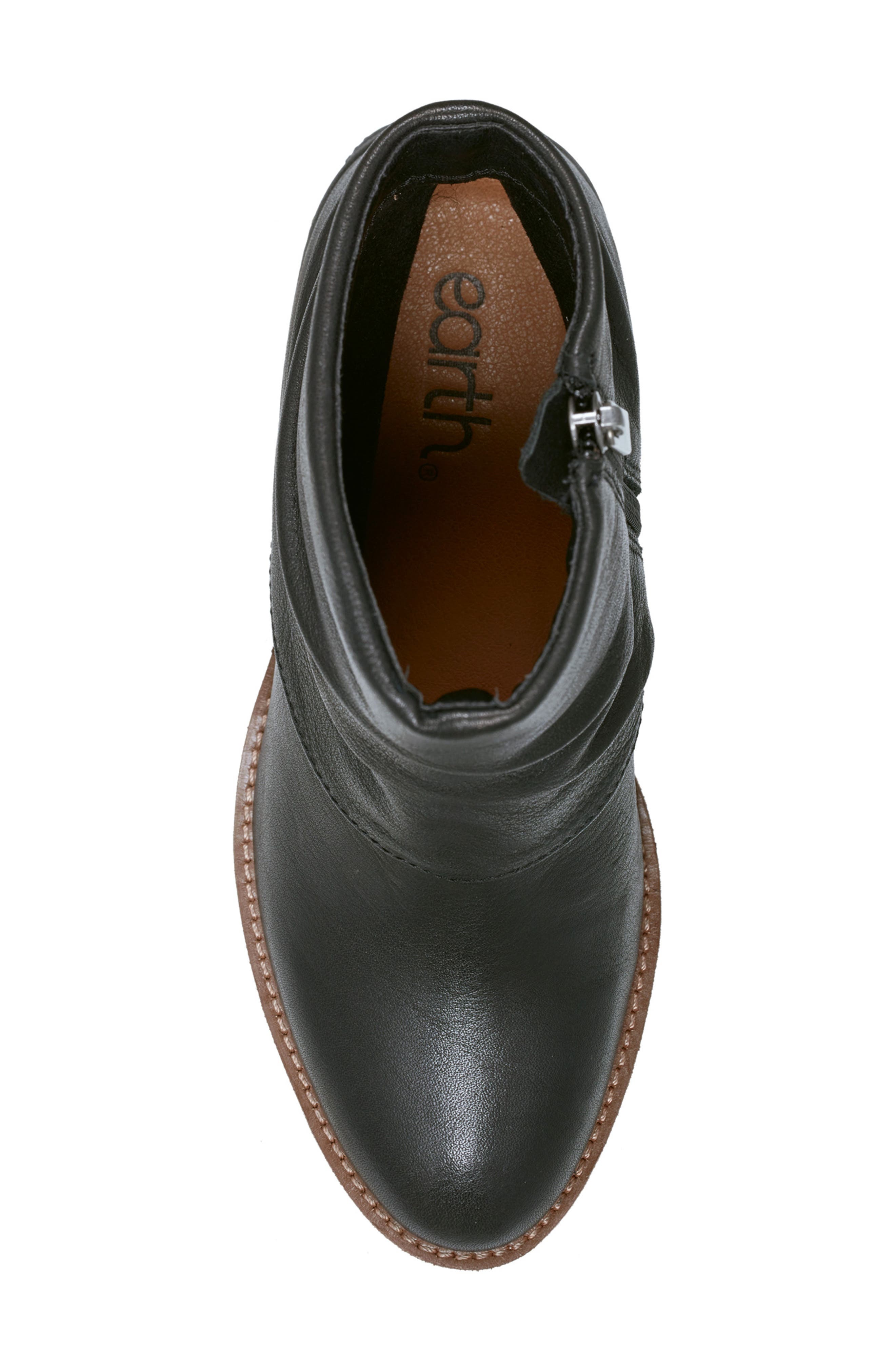 Earth<sup>®</sup> Savvy Ruched Bootie, Alternate, color, Black
