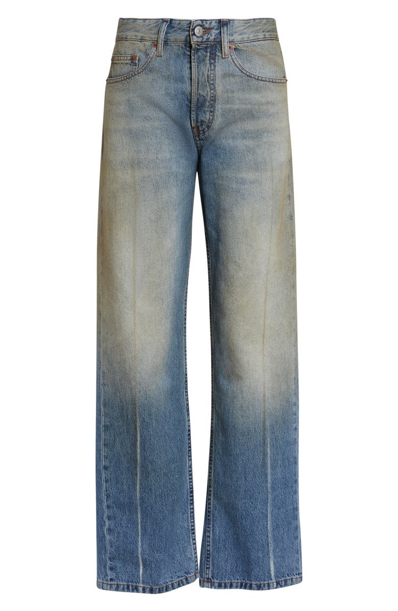 MM6 Maison Margiela Straight Leg Jeans, Main, color, Medium Blue
