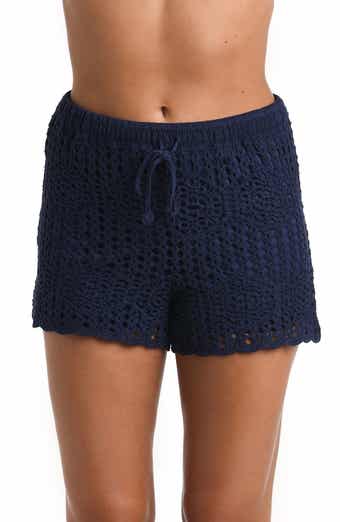 La Blanca Waverly Cotton Cover-Up Shorts