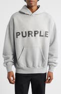 PURPLE BRAND Heavyweight Rhinestone Logo Hoodie