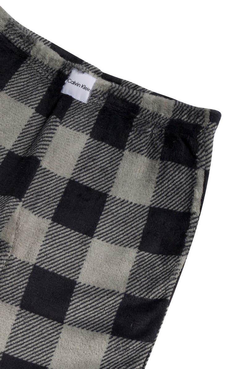 Calvin Klein Kids' Plaid Pajama Pants, Alternate, color, Black Buffalo Plaid