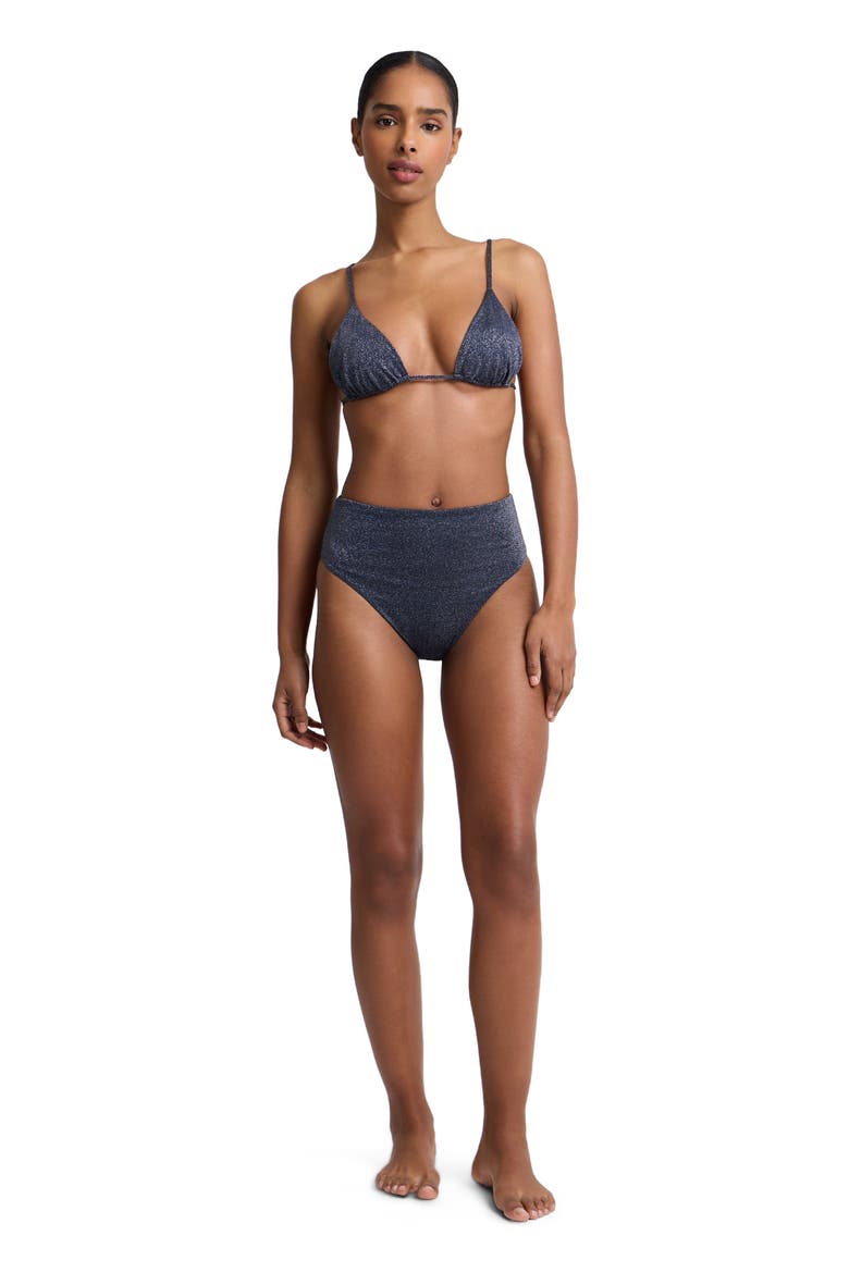 Clara High-Rise Bikini Bottom, Main, color, Noir Navy