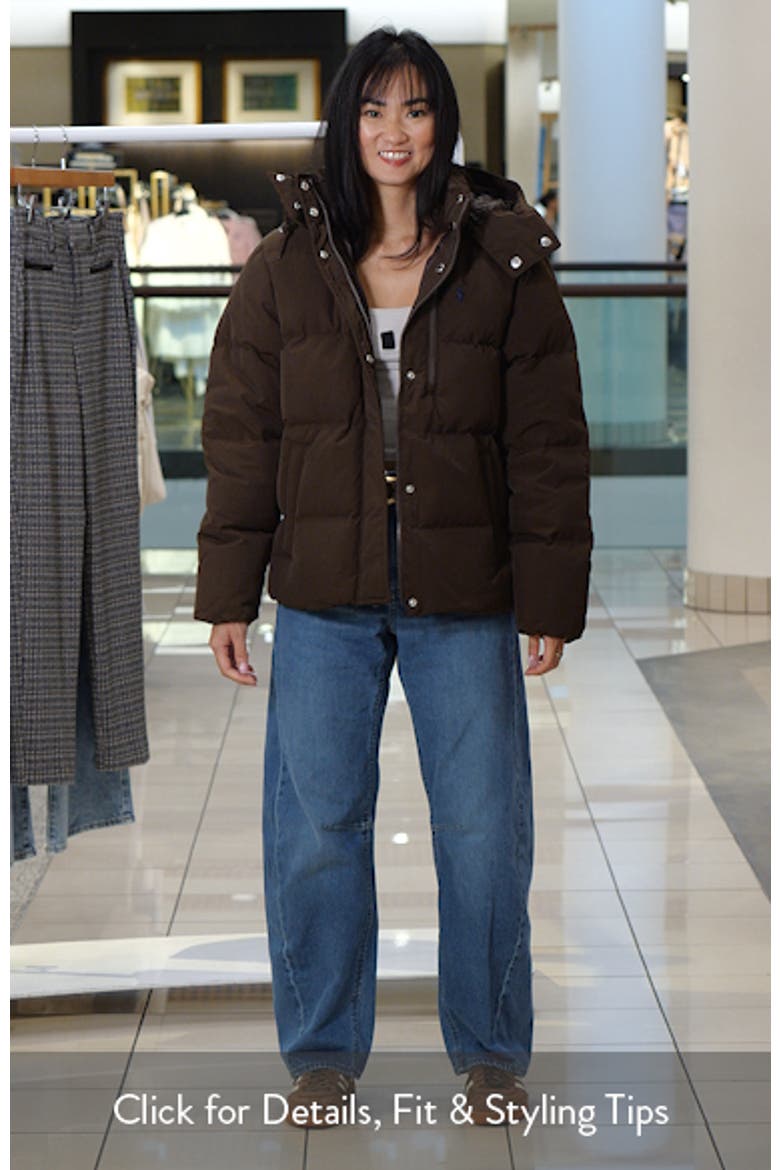 Water Resistant 750 Fill Power Down Puffer Jacket with Removable Hood video