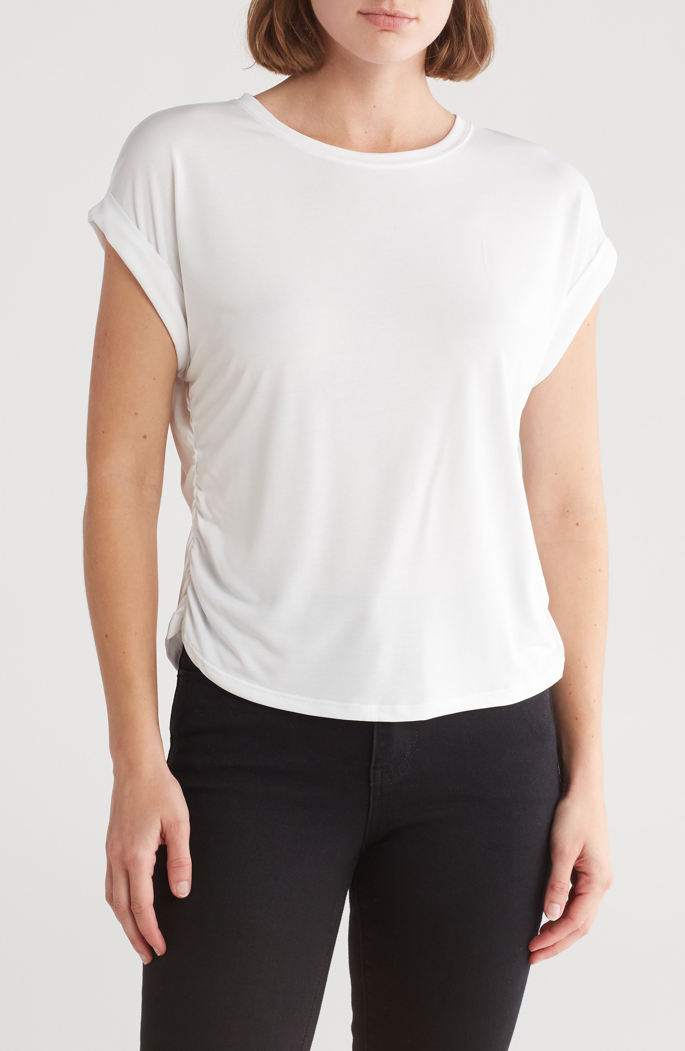 INDUSTRY REPUBLIC CLOTHING Side Ruched Top