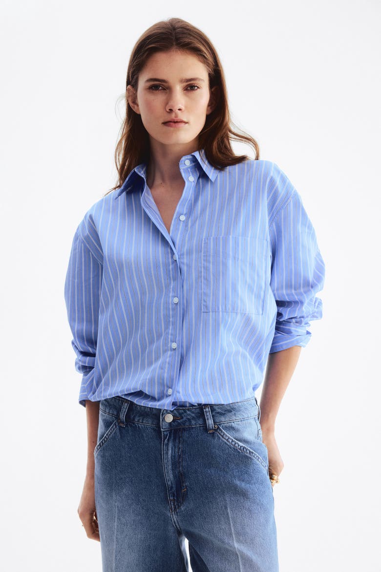 Crease-leg Jeans, Alternate, color, Denim blue