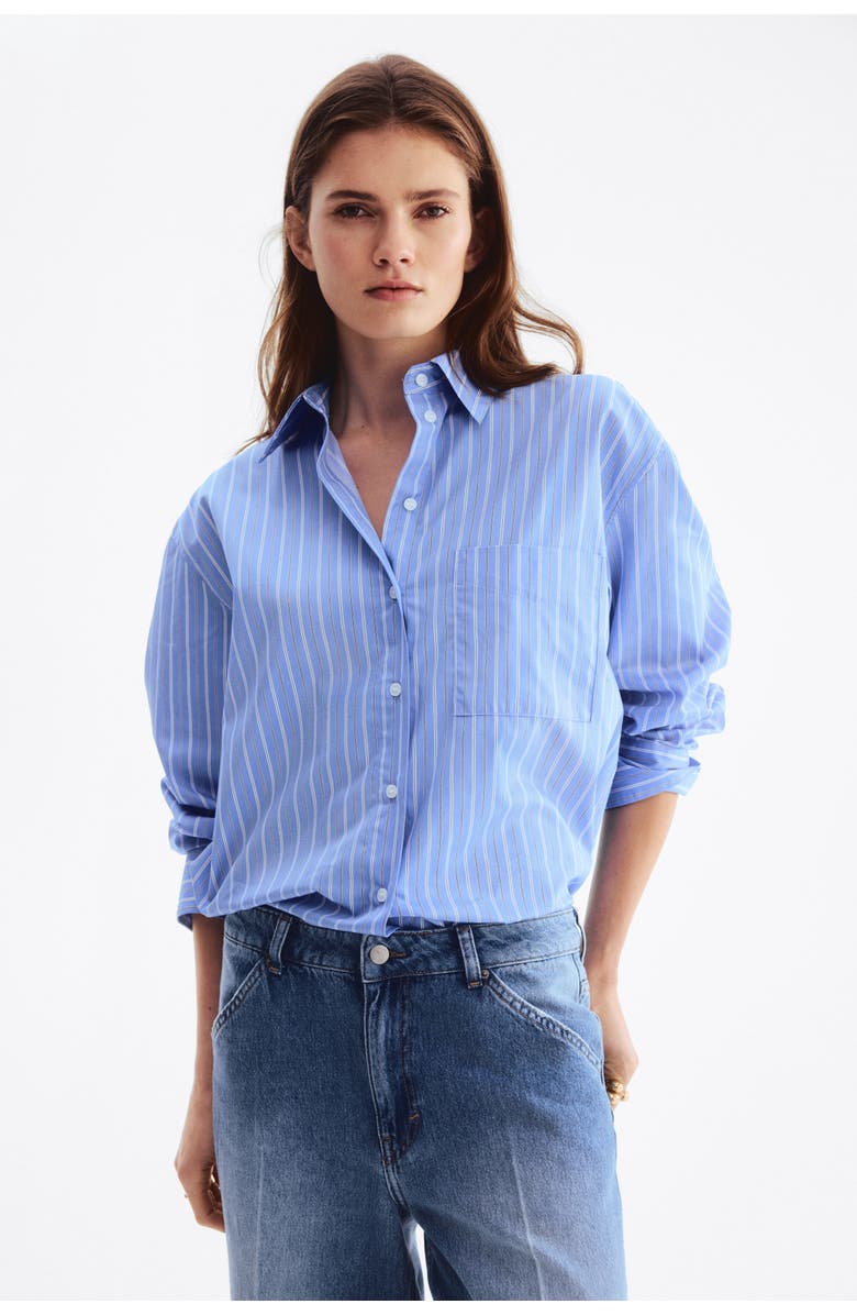 H&M Crease-leg Jeans, Alternate, color, Denim Blue