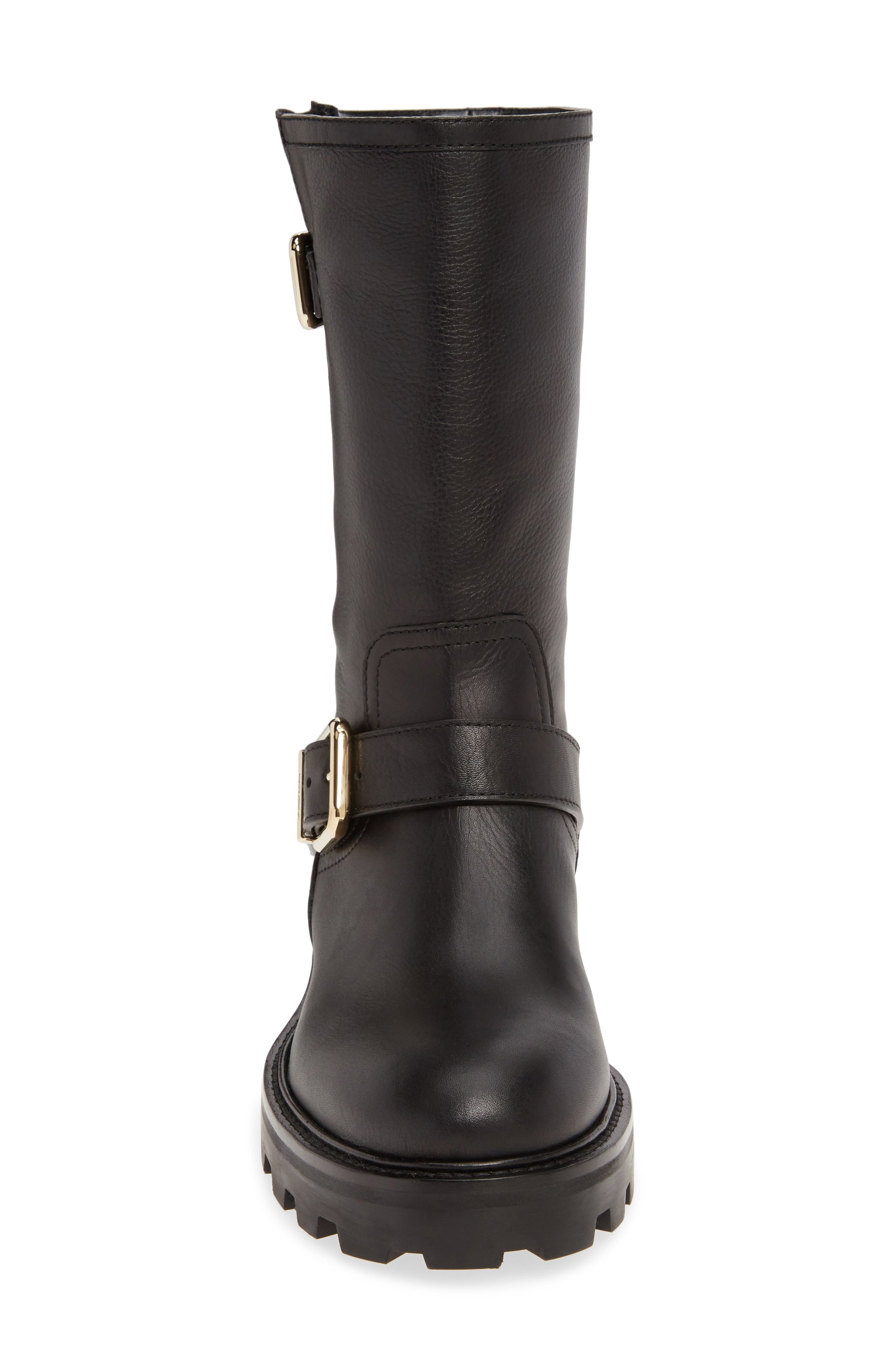 Jimmy Choo Biker II Buckle Boot, Alternate, color, 
