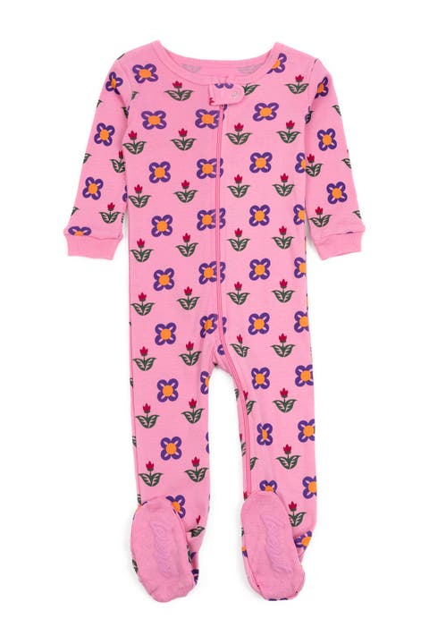 Footed Cotton Matching Family Pajamas, Nature & Water Prints