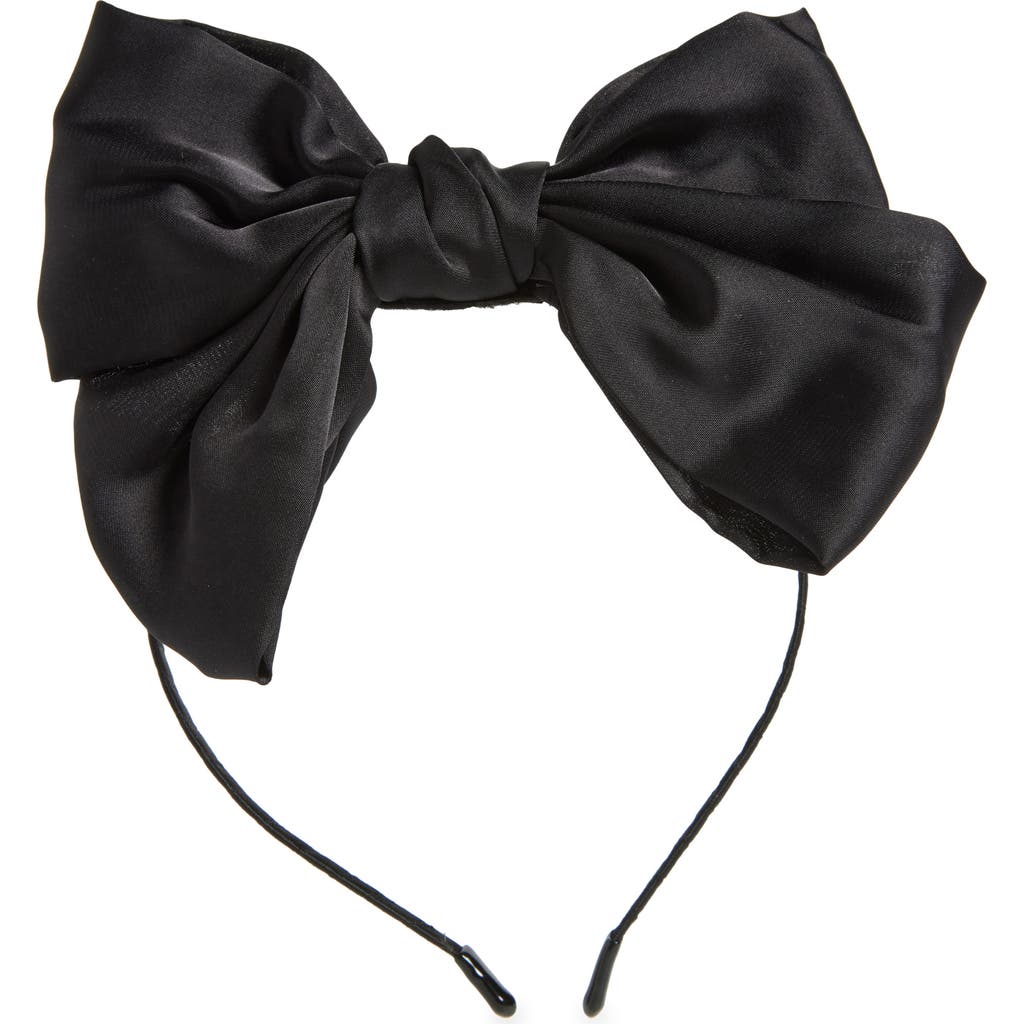 Cara Kids' Bow Headband in Black