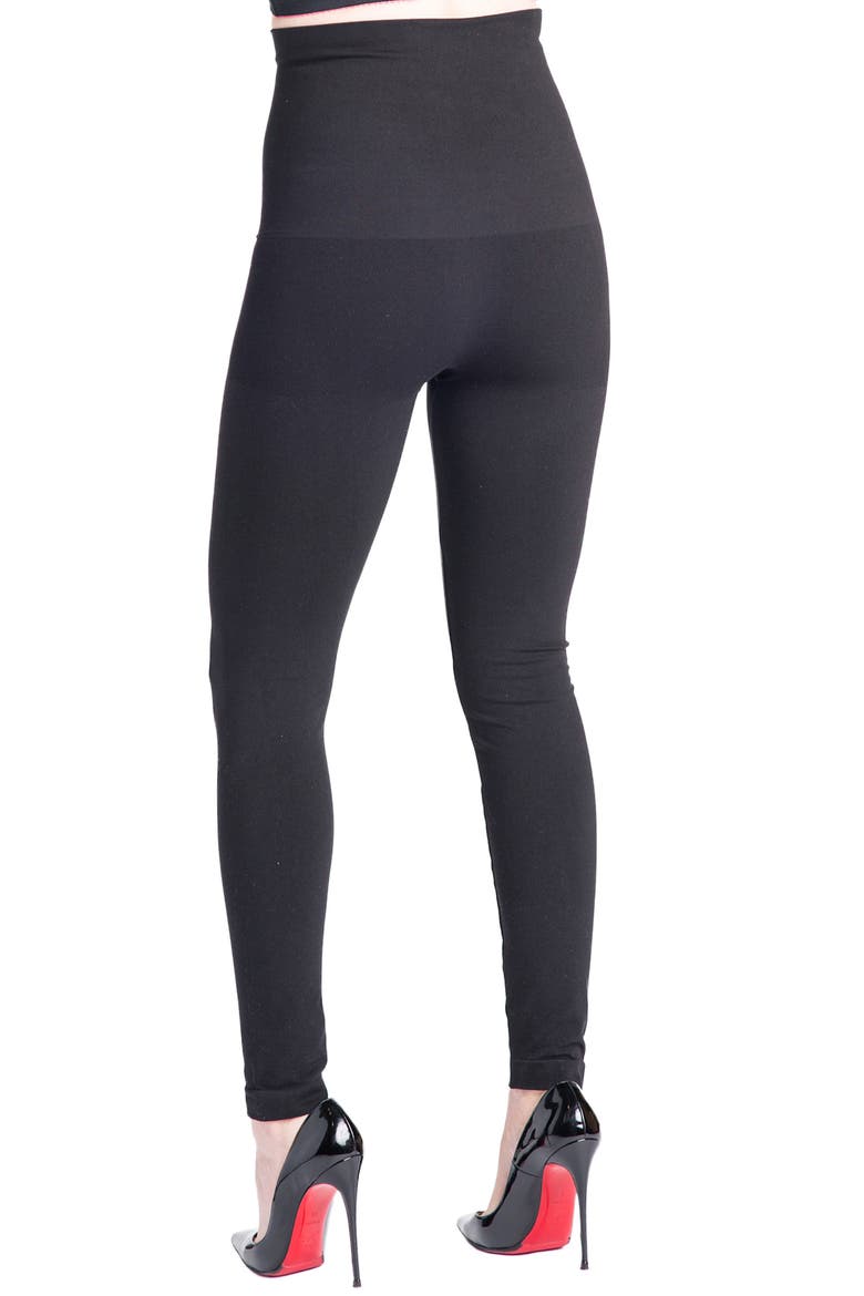 Snapback Postpartum Leggings, Alternate, color, BLACK