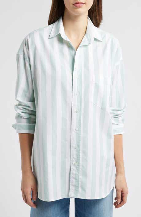 Frank & Eileen Shirley Stripe Oversize Button-Up Shirt