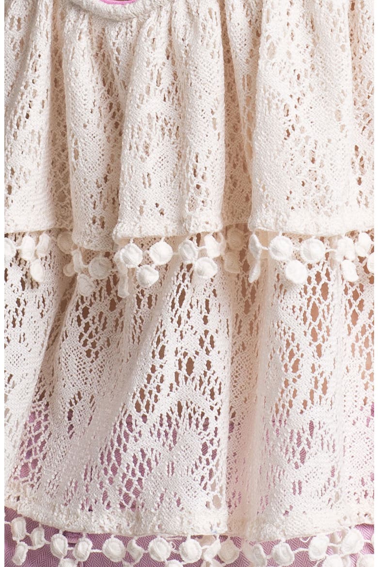 'Daydream' Tiered Lace Tank, Alternate, color, IVORY