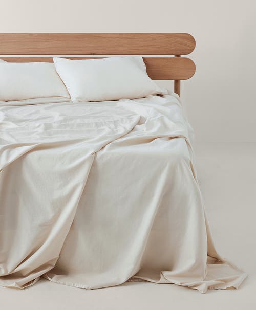 Pact Organic Room Service Sateen Sheet Set In Neutral