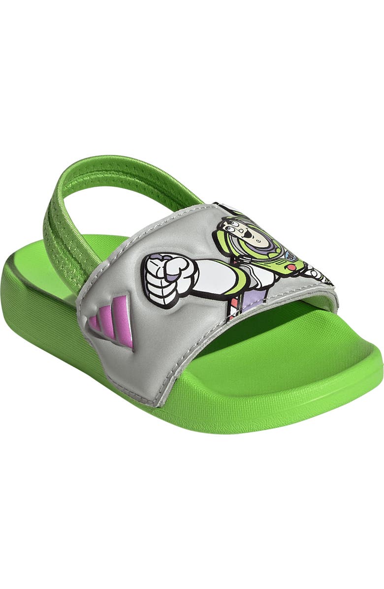 adidas x Disney Buzz Kids' Adilette Strap Sandal, Main, color,
