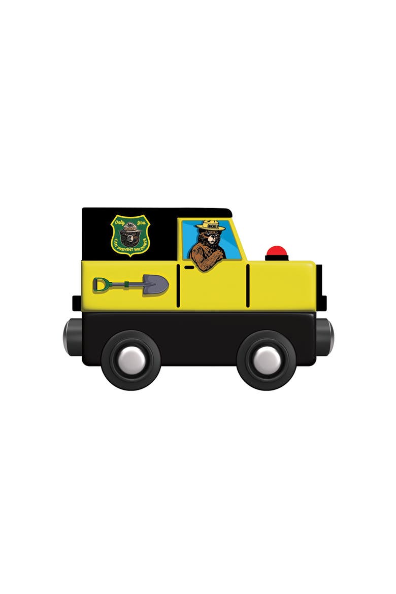Smokey Bear Jeep Wood Toy Train, Main, color, Multicolor