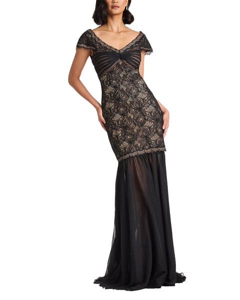 Sedora Orchid Lace Gown