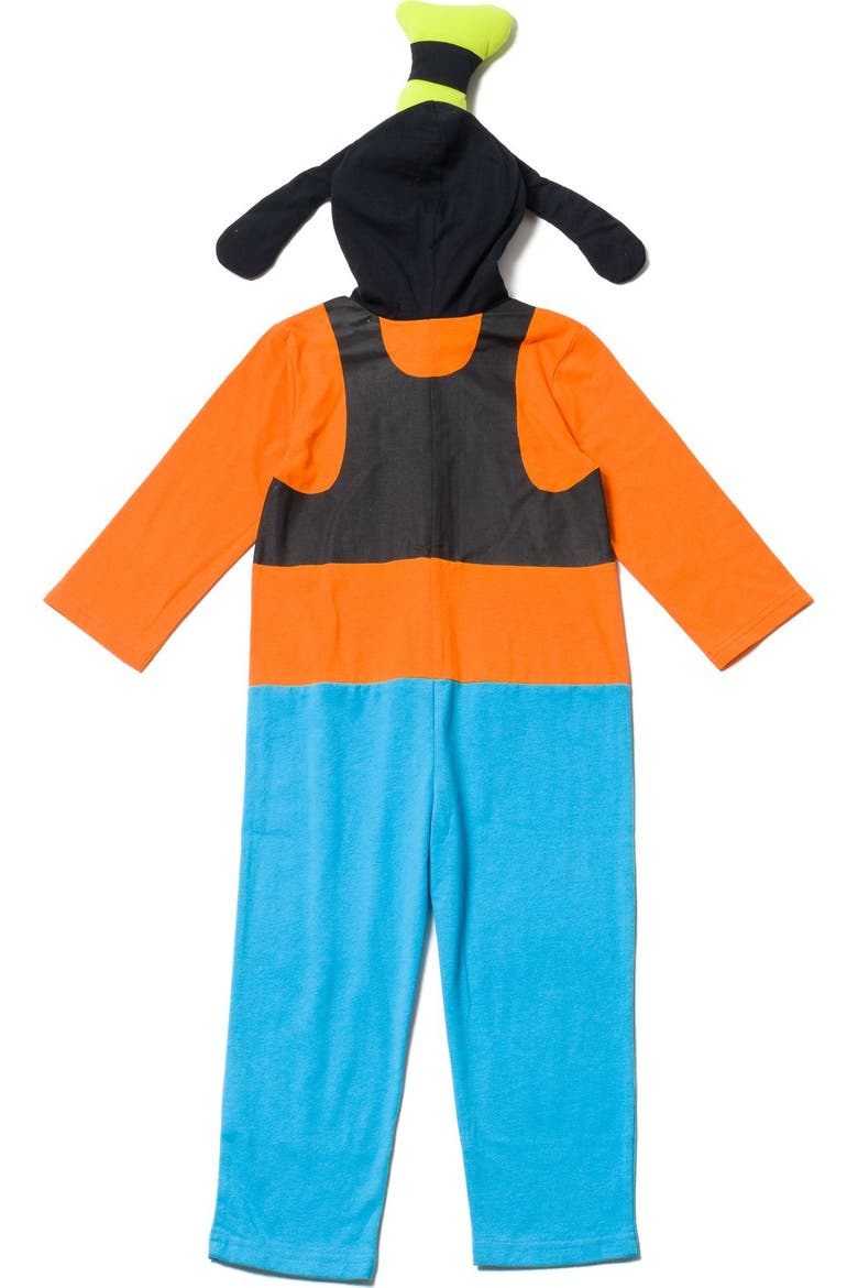 Mickey Mouse Hooded One Piece, Alternate, color, Goofy Orange Blue