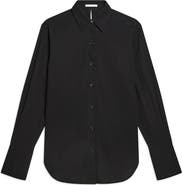 Helmut Lang Open Tie Back Cotton Shirt