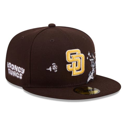 Men's New Era Brown San Diego Padres Looney Tunes Bugs Bunny 59FIFTY Fitted Hat
