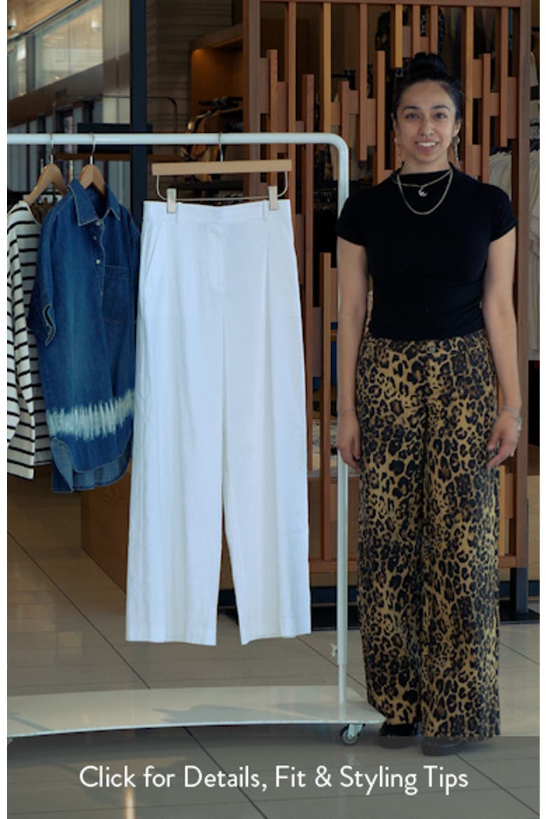 Linen Blend Wide Leg Pants video